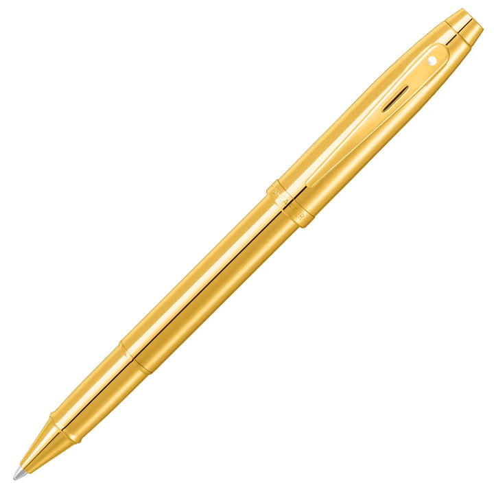 KSG set - Single Pen SET - Sheaffer 100 Rollerball Pen - Gold - Glossy Full Gold PVD