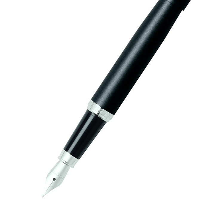 Sheaffer VFM CARTRIDGE-BASED Fountain Pen (Medium) - Black Matte (with LASER Engraving) - KSGILLS.com | The Writing Instruments Expert