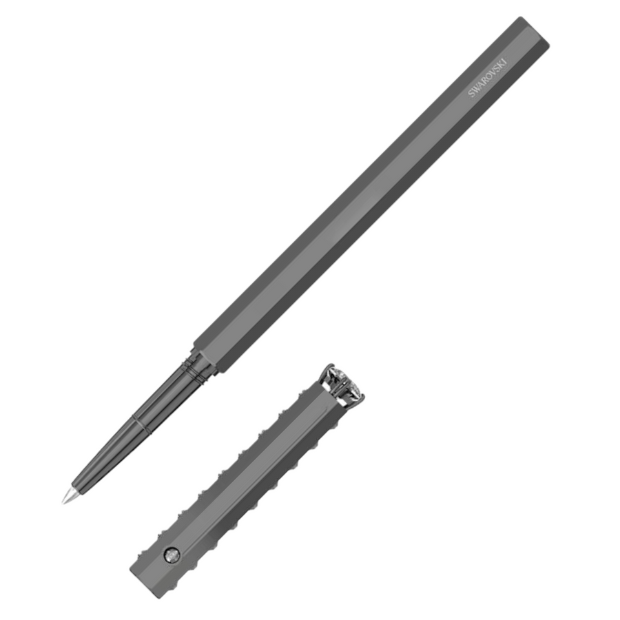 Swarovski Classic Ballpoint Pen - Black Monochrome (with LASER Engraving) - KSGILLS.com | The Writing Instruments Expert