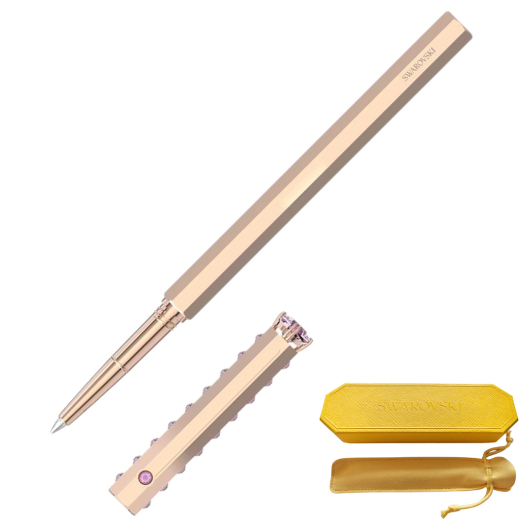 Swarovski Classic Ballpoint Pen - Rose Gold Monochrome (with LASER Engraving) - KSGILLS.com | The Writing Instruments Expert
