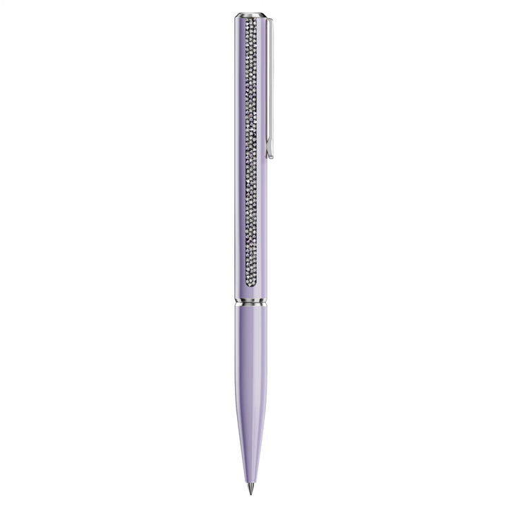 Swarovski Crystal Shimmer Glossy Shinny Ballpoint Pen - Purple Chrome Trim (with LASER Engraving)