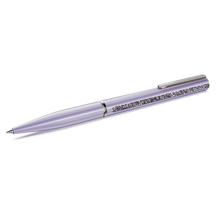 Swarovski Crystal Shimmer Glossy Shinny Ballpoint Pen - Purple Chrome Trim (with LASER Engraving)