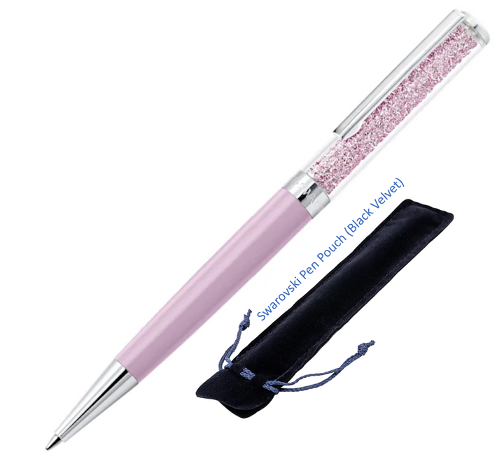 Swarovski Crystalline Ballpoint Pen - Purple Chrome Trim (with LASER Engraving) - KSGILLS.com | The Writing Instruments Expert