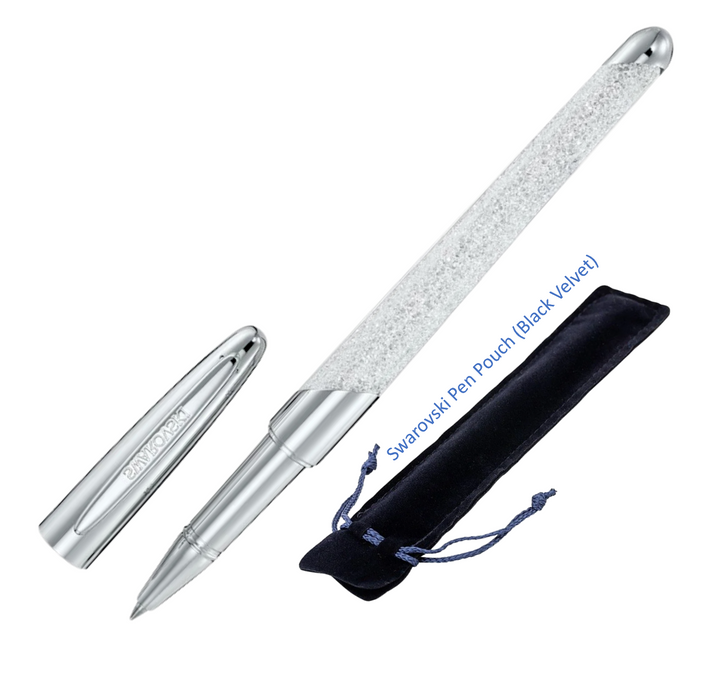 Swarovski Crystalline Nova Rollerball Pen - Silver Chrome Trim (with LASER Engraving)
