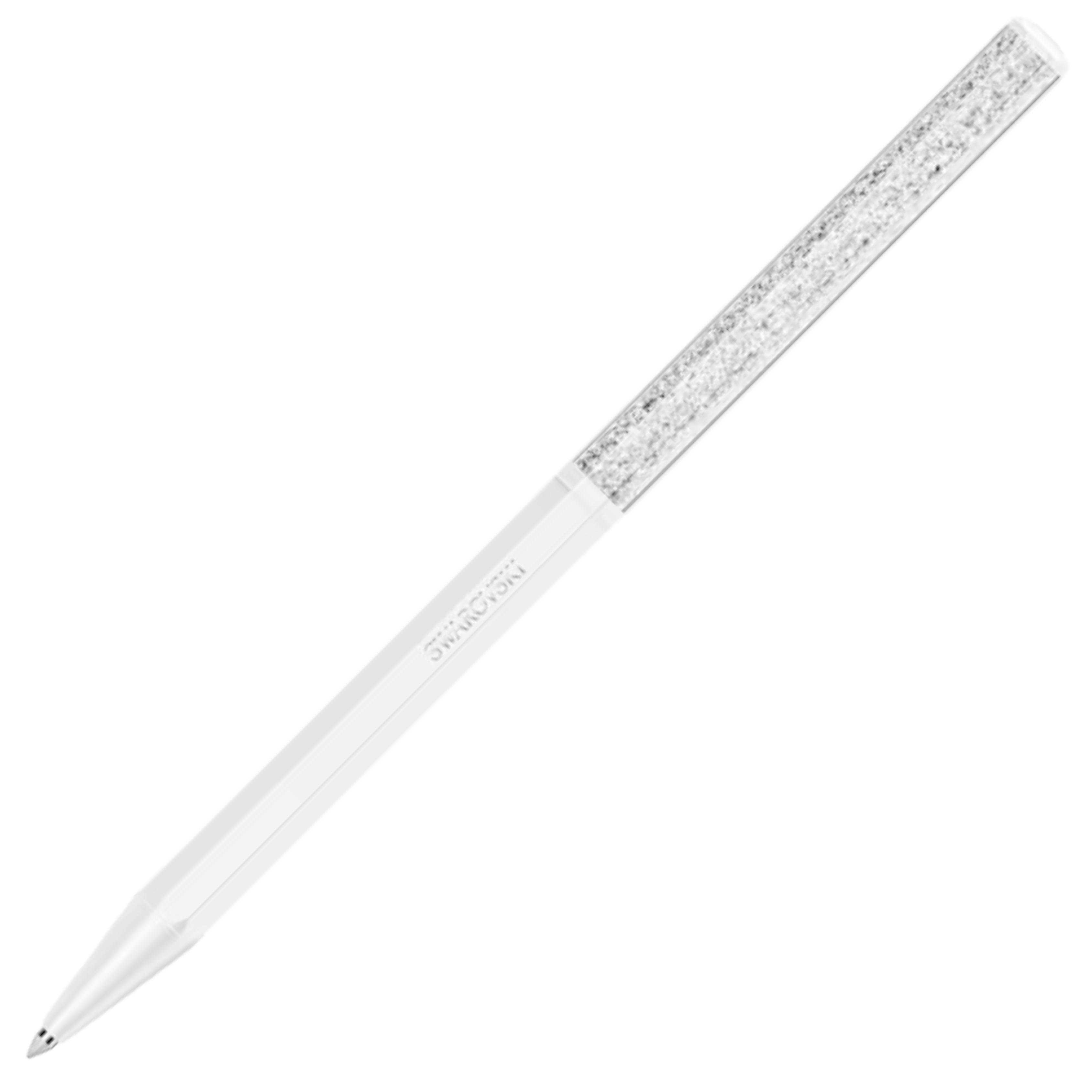 Swarovski Crystalline Octagon Ballpoint Pen - White Chrome Trim (with ...
