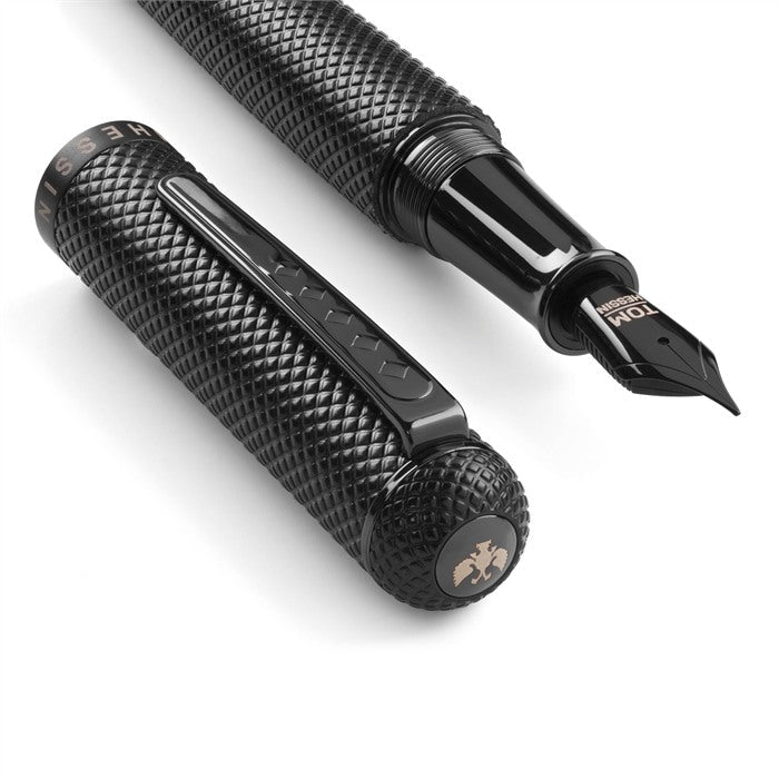 KSG set - Single Pen SET - Tom Hessin Charles 1870 Gherkin Fountain Pen - All Black