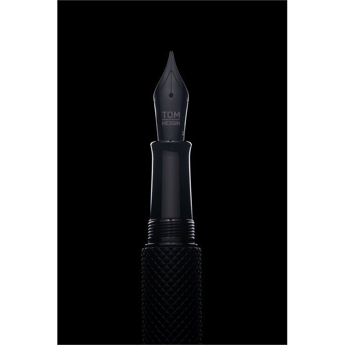 KSG set - Single Pen SET - Tom Hessin Charles 1870 Gherkin Fountain Pen - All Black