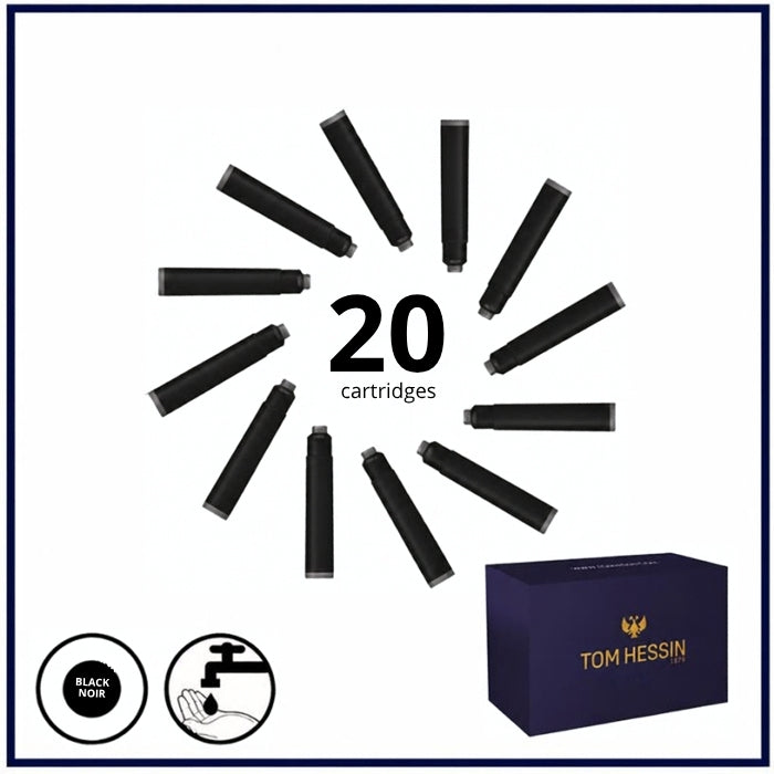 Tom Hessin Ink Cartridges (1 Pack of 20) -  Black