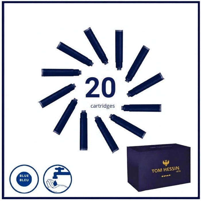 Tom Hessin Ink Cartridges (1 Pack of 20) -  Blue