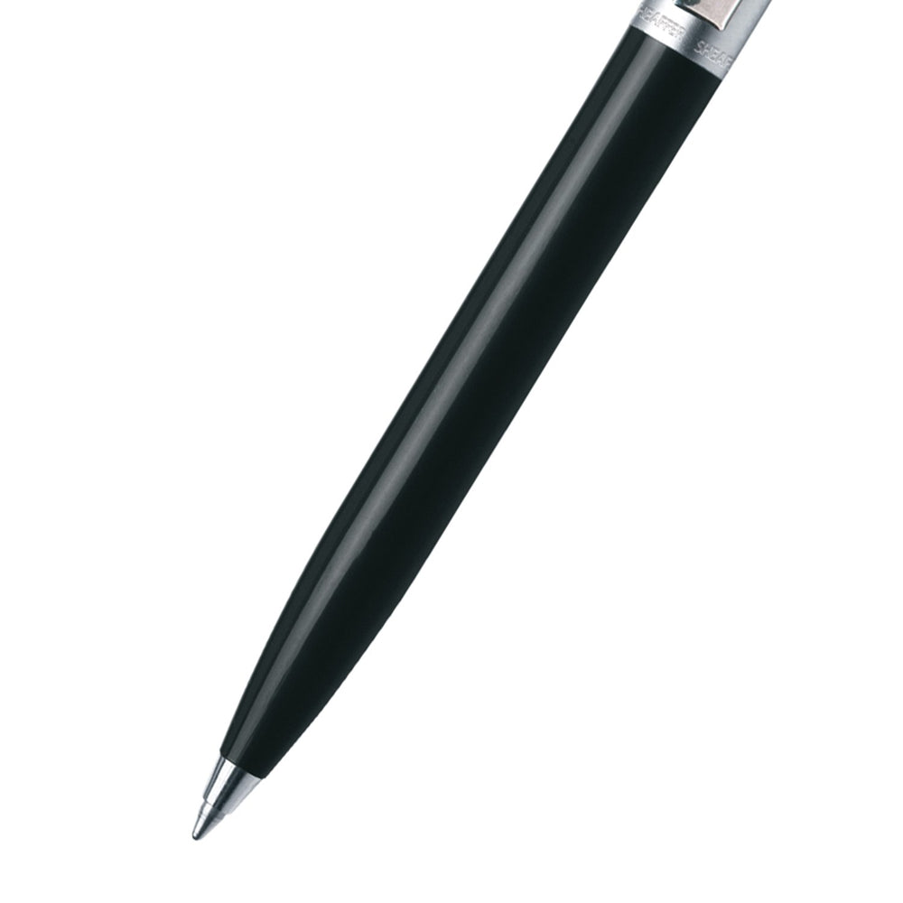 Sheaffer Sentinel Ballpoint Pen - Chrome Cap Black Barrel Chrome Trim (with LASER Engraving) - KSGILLS.com | The Writing Instruments Expert