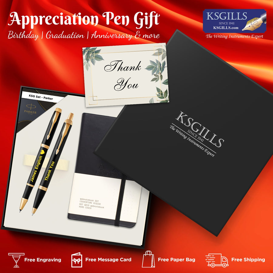 [Appreciation Gifts 2023] KSG set - Double Pen SET - Parker IM Rollerball & Ballpoint Pen - [Various Colours] - KSGILLS.com | The Writing Instruments Expert
