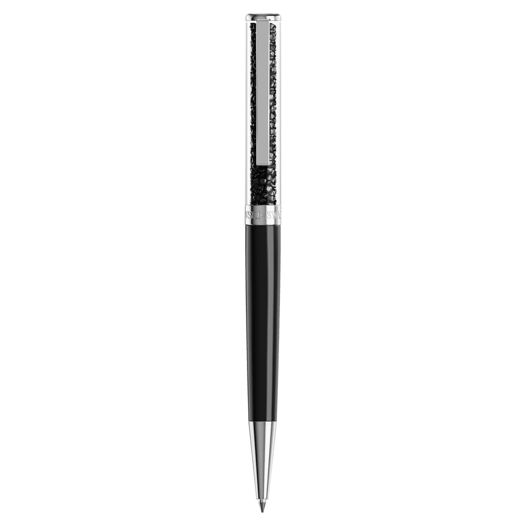 Swarovski Crystalline Ballpoint Pen - Black Chrome Trim (with LASER Engraving)