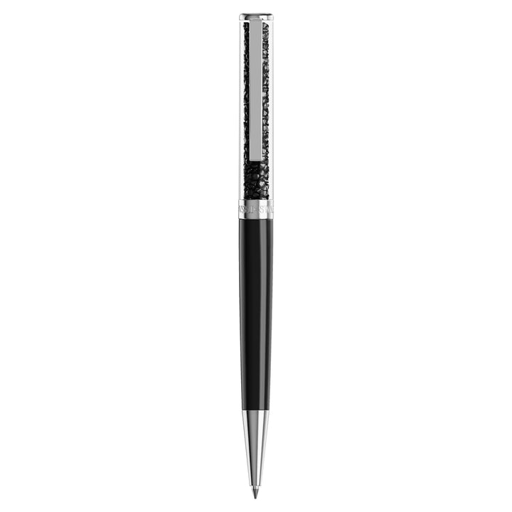 Swarovski Crystalline Ballpoint Pen - Black Chrome Trim (with LASER Engraving)