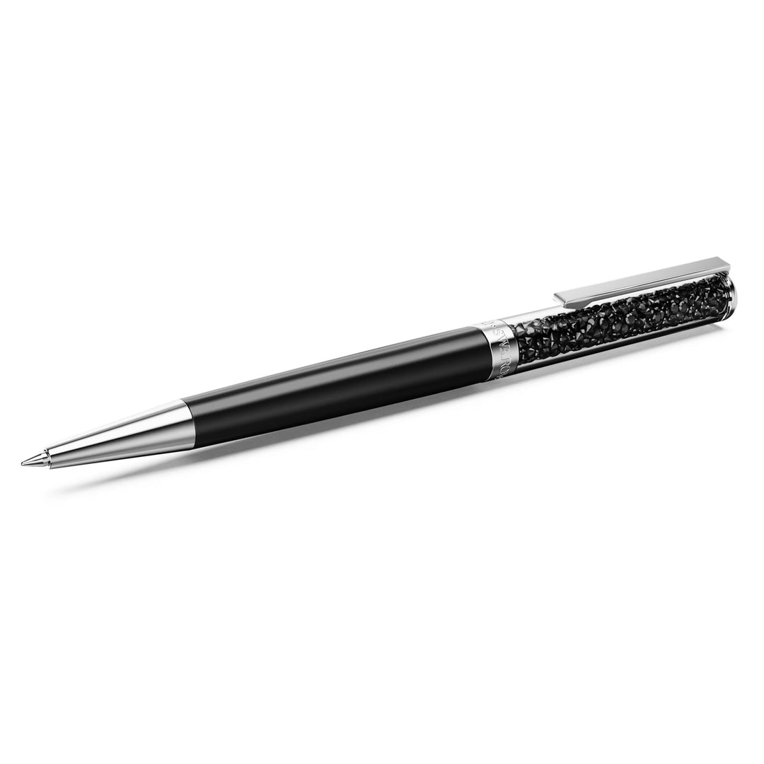Swarovski Crystalline Ballpoint Pen - Black Chrome Trim (with LASER Engraving)