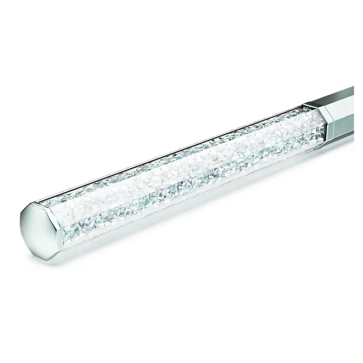 Swarovski Crystalline Octagon Ballpoint Pen - Light Blue Chrome Trim (with LASER Engraving) - KSGILLS.com | The Writing Instruments Expert