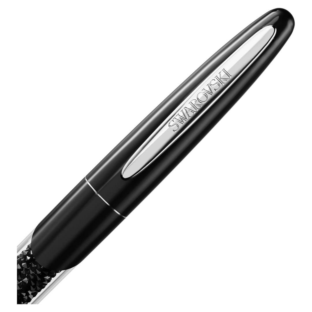 Swarovski Crystalline Nova Rollerball Pen - Black Chrome Trim (with LASER Engraving)