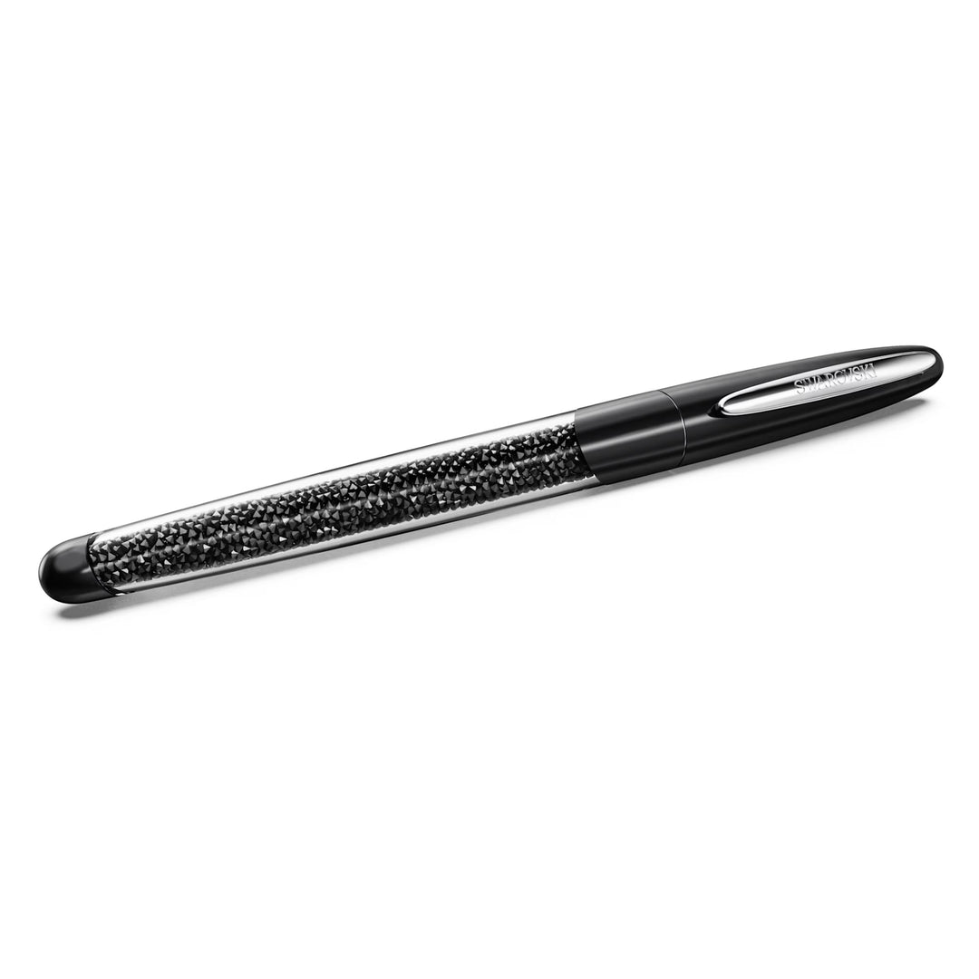 Swarovski Crystalline Nova Rollerball Pen - Black Chrome Trim (with LASER Engraving)