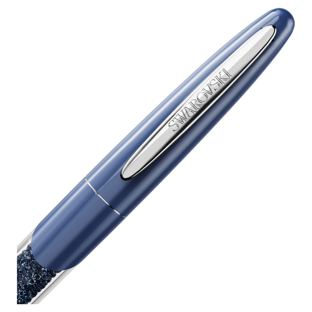 Swarovski Crystalline Nova Rollerball Pen - Blue Chrome Trim (with LASER Engraving)