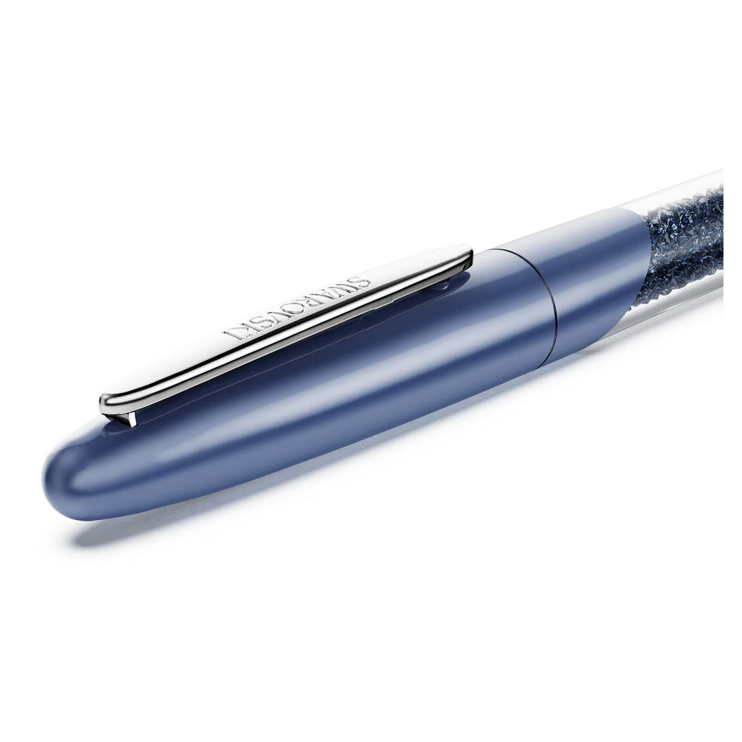 Swarovski Crystalline Nova Rollerball Pen - Blue Chrome Trim (with LASER Engraving)
