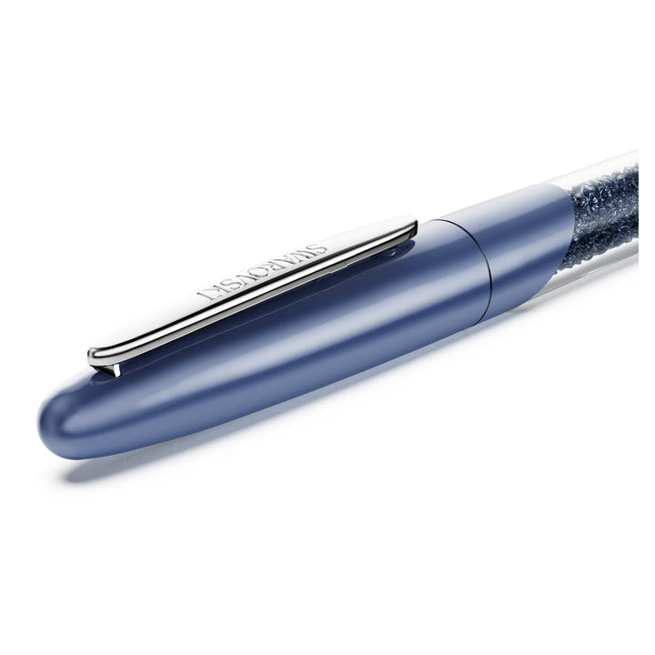 Swarovski Crystalline Nova Rollerball Pen - Blue Chrome Trim (with LASER Engraving)