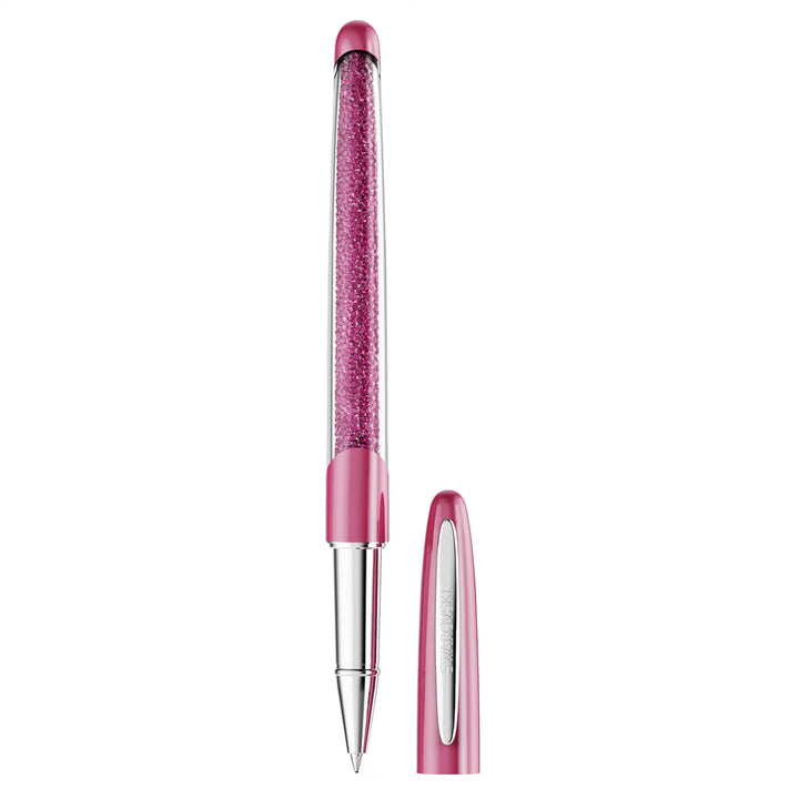Swarovski Crystalline Nova Rollerball Pen - Pink Chrome Trim (with LASER Engraving)