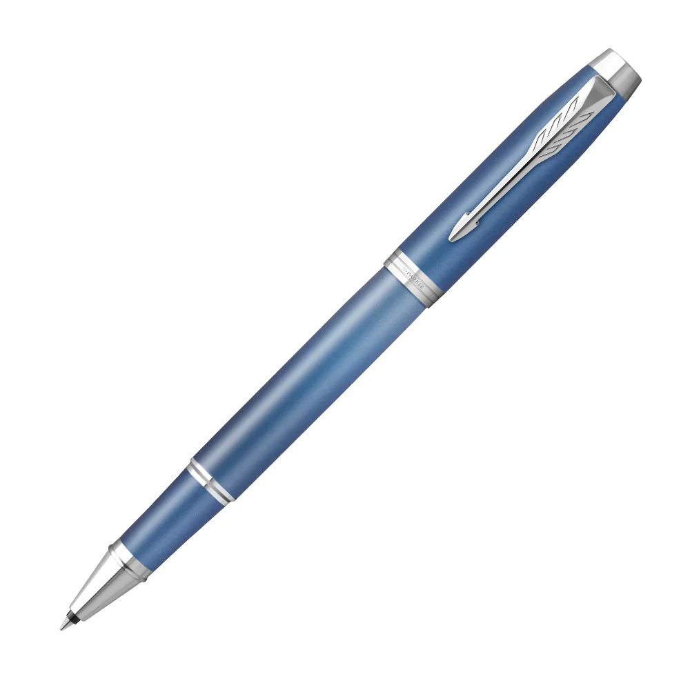 KSG set - Parker IM Rollerball Pen - Writing Rituals - Blue Chrome Trim - Refill Black Medium (M)