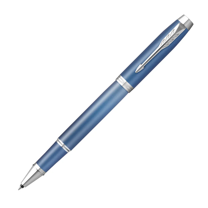 KSG set - Parker IM Rollerball Pen - Writing Rituals - Blue Chrome Trim - Refill Black Medium (M)