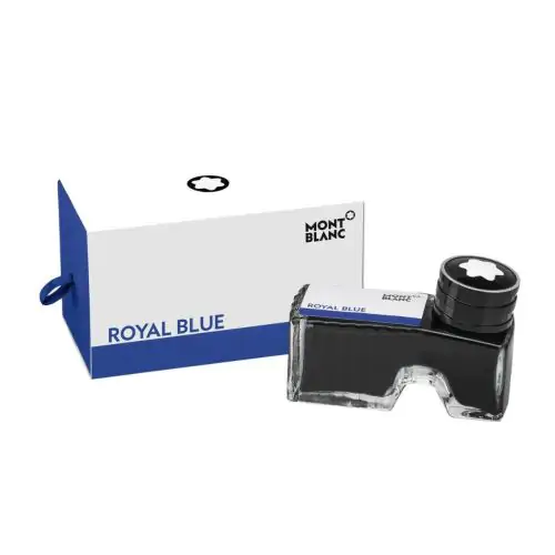 Montblanc Ink Bottle 60ml Fountain Pen - Royal Blue - KSGILLS.com | The Writing Instruments Expert
