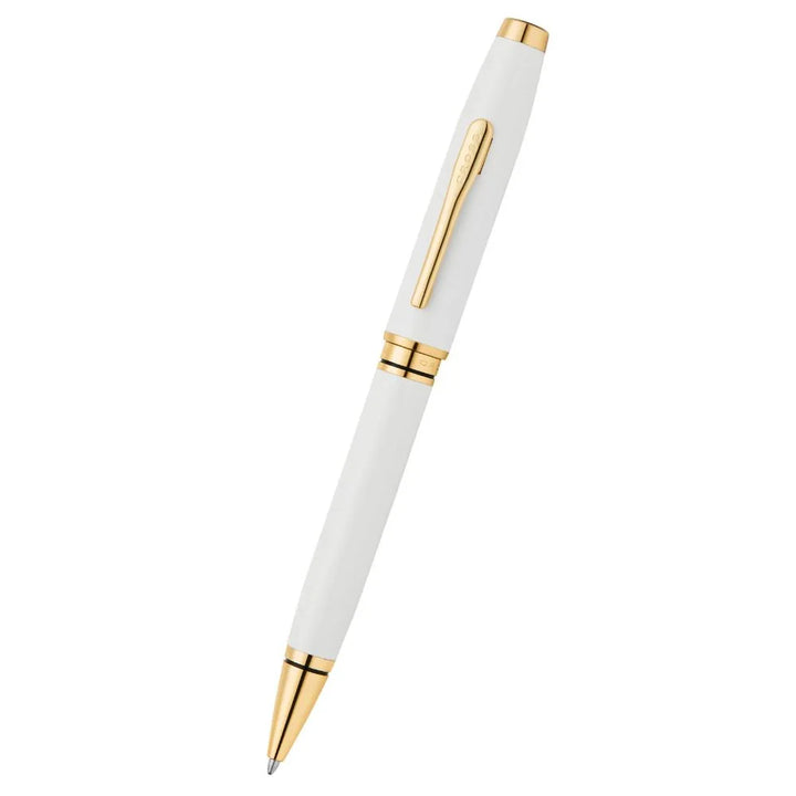 KSG set - Single Pen SET - Cross Coventry Ballpoint Pen - White Gold Trim