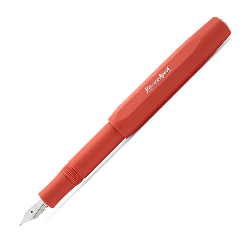 Kaweco Skyline Sport Fountain Pen - Fox Red Chrome Trim