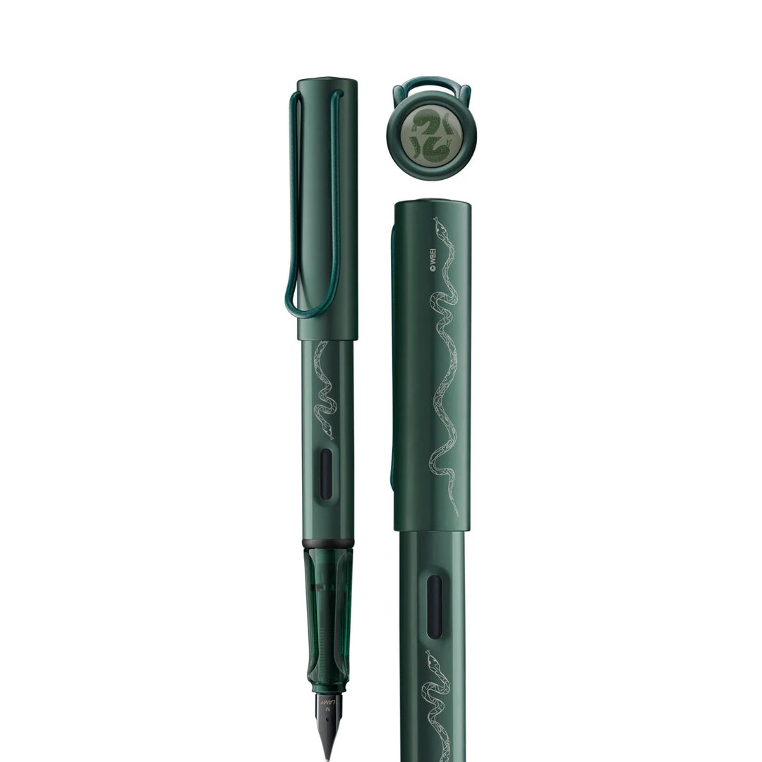 Lamy AL-Star Fountain Pen - Slytherin WITH Ink Converter and LASER Engraving (Harry Potter Special Edition)