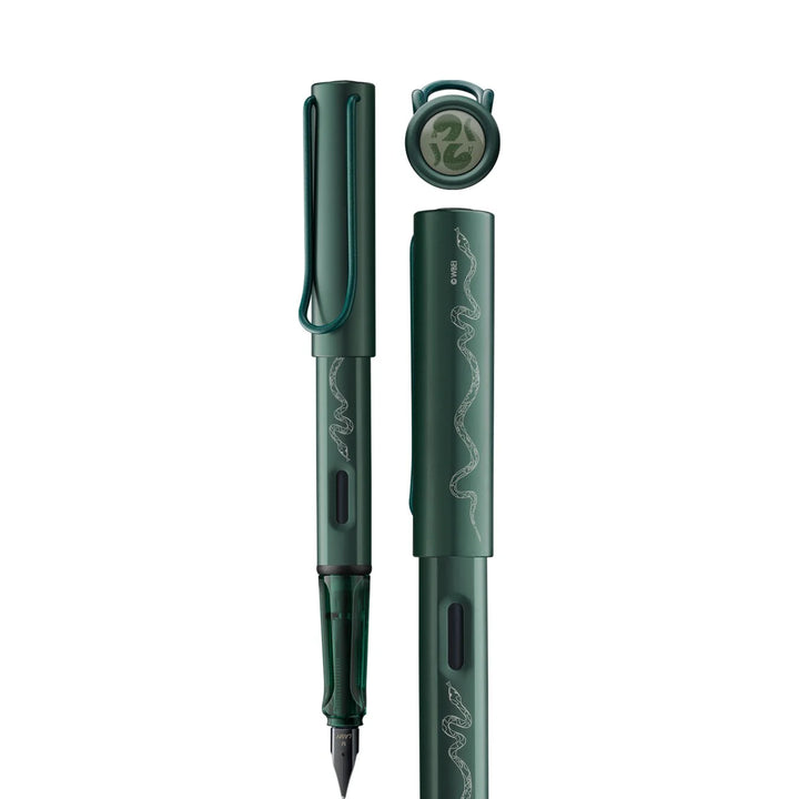 Lamy AL-Star Fountain Pen - Slytherin WITH Ink Converter and LASER Engraving (Harry Potter Special Edition)