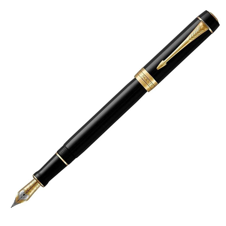 Parker Duofold Fountain Pen - Black Gold Trim