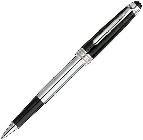 Montblanc Meisterstuck Solitaire Ceramics Black Prisma Rollerball Pen - KSGILLS.com | The Writing Instruments Expert