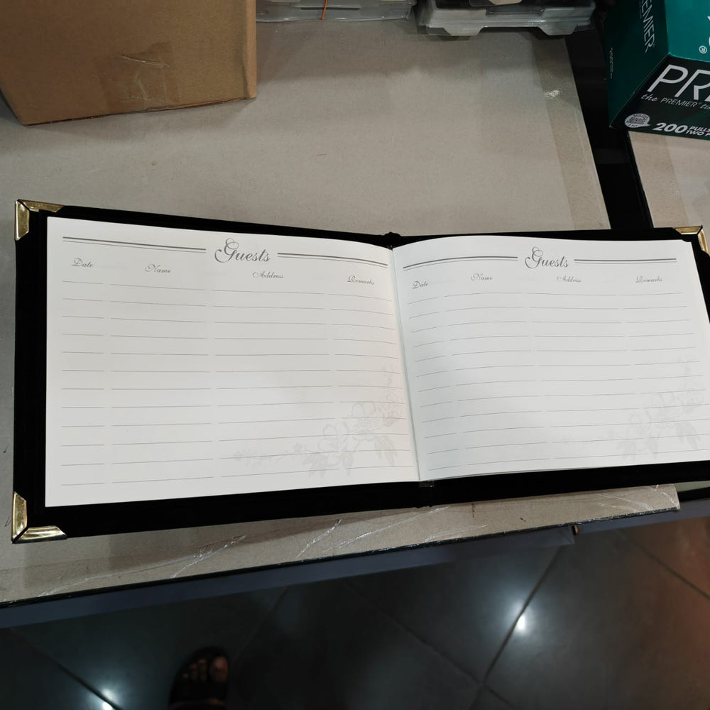 KENTZAI Signing Ceremony EXCLUSIVE GUEST BOOK VELVET - Black Velvet Cover, Black Velvet Inside - KSGILLS.com | The Writing Instruments Expert
