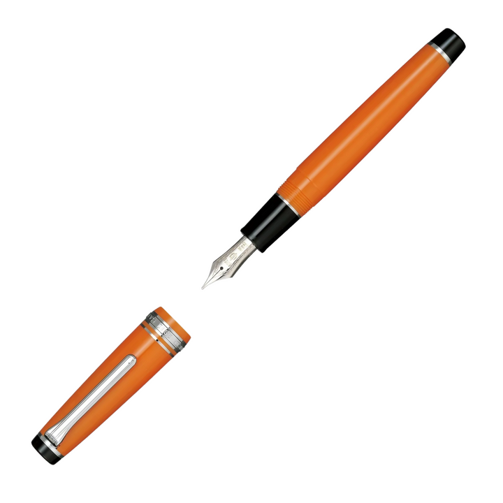 Sailor Pro Gear Standard Orange Rhodium Trim Fountain Pen