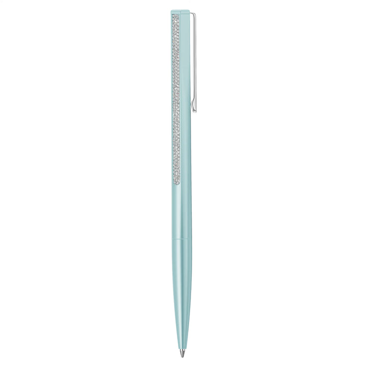 Swarovski Crystal Shimmer Hexagon Ballpoint Pen - Blue Chrome Trim (with LASER Engraving)