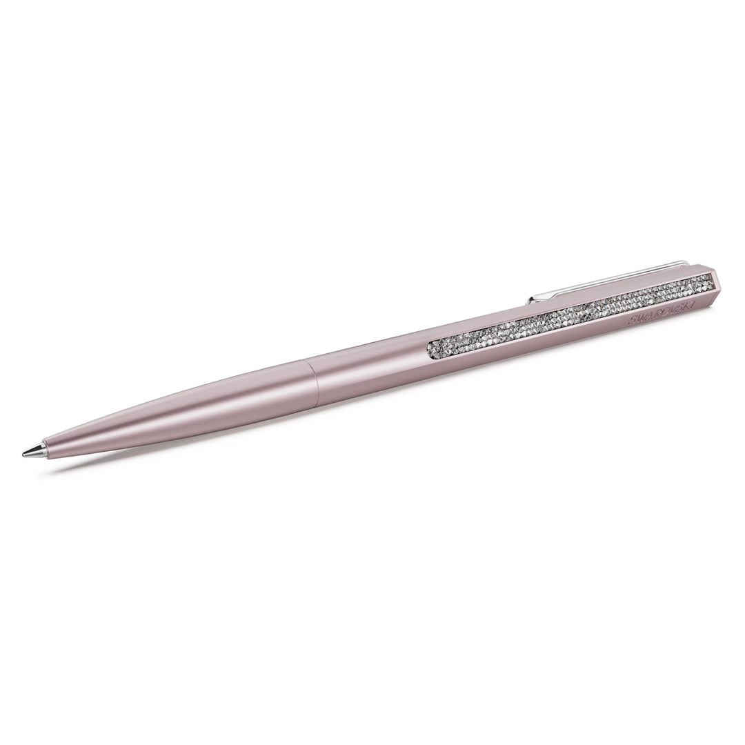 Swarovski Crystal Shimmer Hexagon Ballpoint Pen - Pink Chrome Trim (with LASER Engraving)