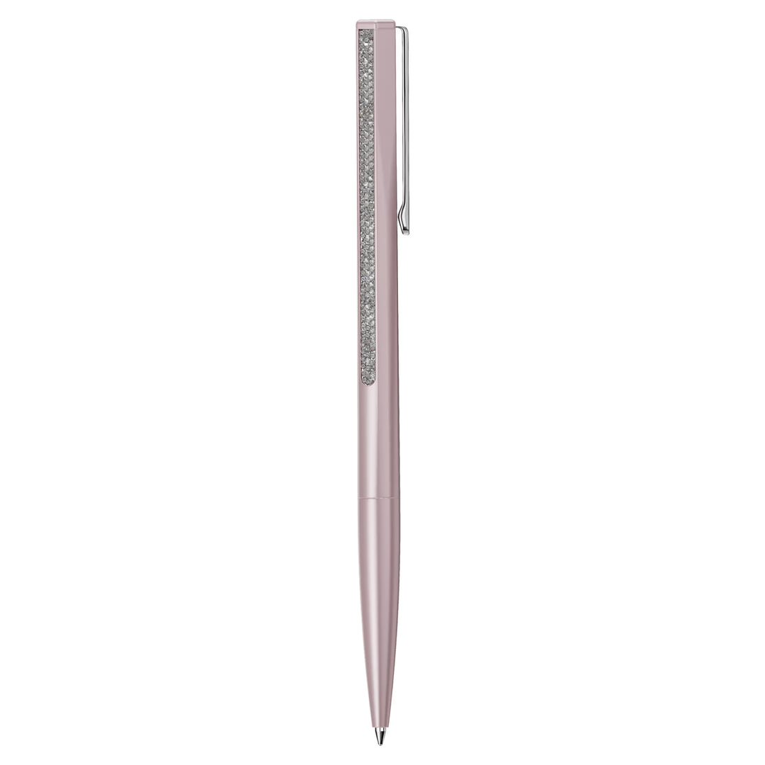 Swarovski Crystal Shimmer Hexagon Ballpoint Pen - Pink Chrome Trim (with LASER Engraving)