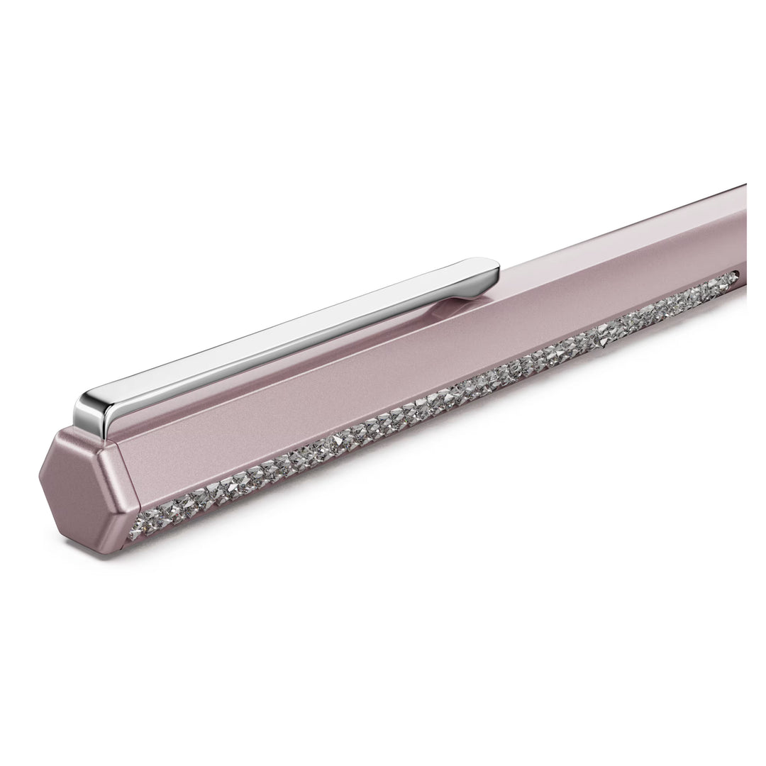 Swarovski Crystal Shimmer Hexagon Ballpoint Pen - Pink Chrome Trim (with LASER Engraving)