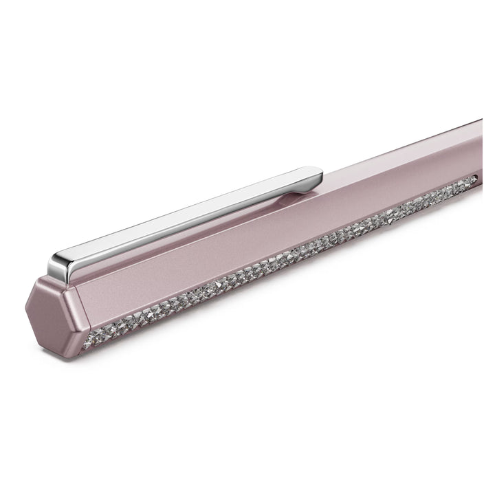 Swarovski Crystal Shimmer Hexagon Ballpoint Pen - Pink Chrome Trim (with LASER Engraving)
