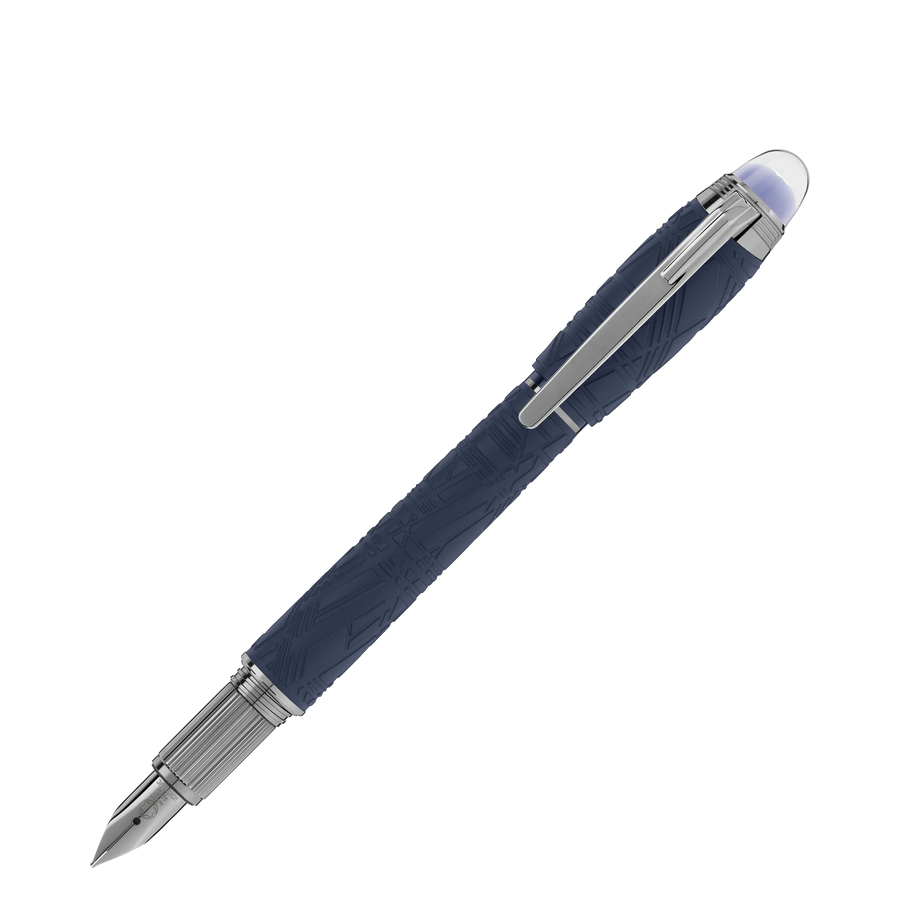 Montblanc Starwalker SpaceBlue Resin Fountain Pen (M) - Deep Space Blue - KSGILLS.com | The Writing Instruments Expert