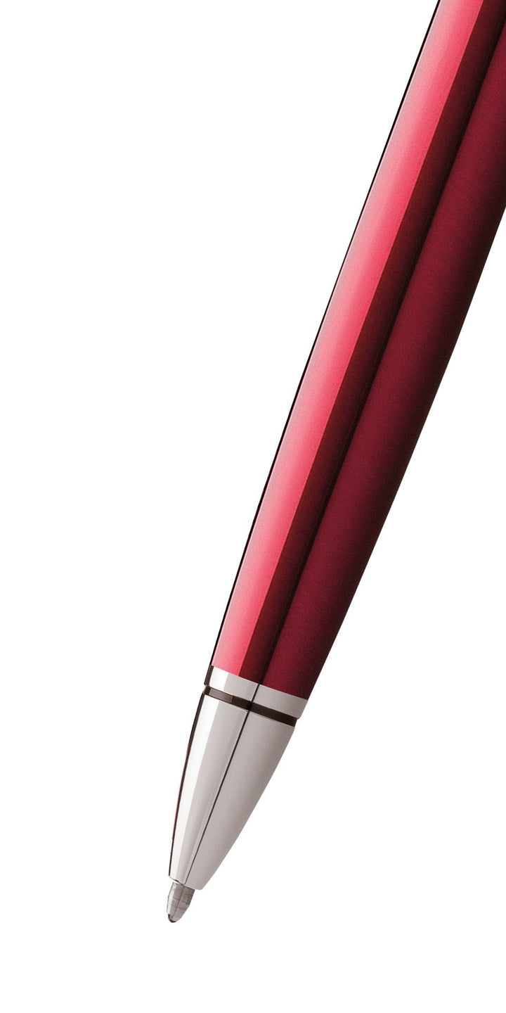 KSG set - Single Pen SET - Cross Coventry Ballpoint Pen - Red Chrome Trim