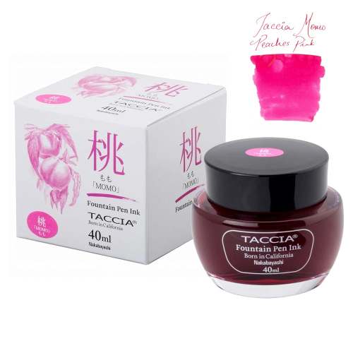 Taccia Sunao-iro Ink Bottle (40ml) - Momo (Peach Pink) - KSGILLS.com | The Writing Instruments Expert