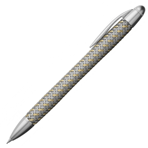 Porsche Design TecFlex P'3110 Steel Gold Mechanical Pencil - KSGILLS.com | The Writing Instruments Expert