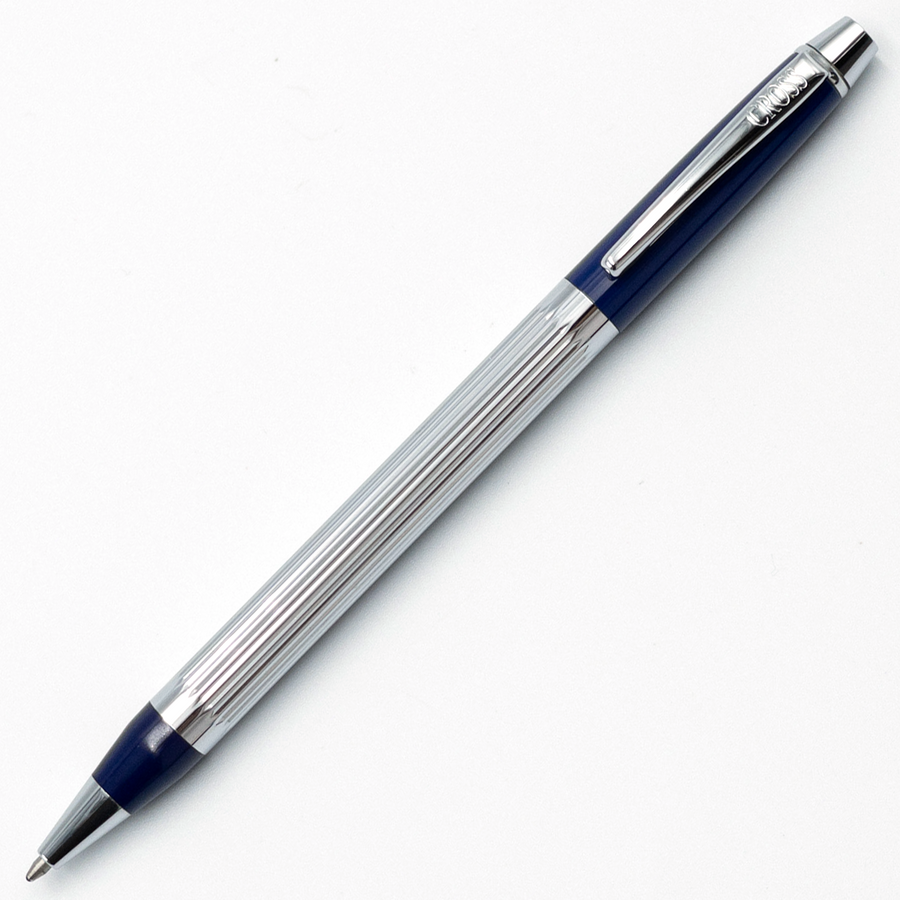 Cross Metropolis Ballpoint Pen - Chrome Body Black Cap (USA Classic Edition) - KSGILLS.com | The Writing Instruments Expert