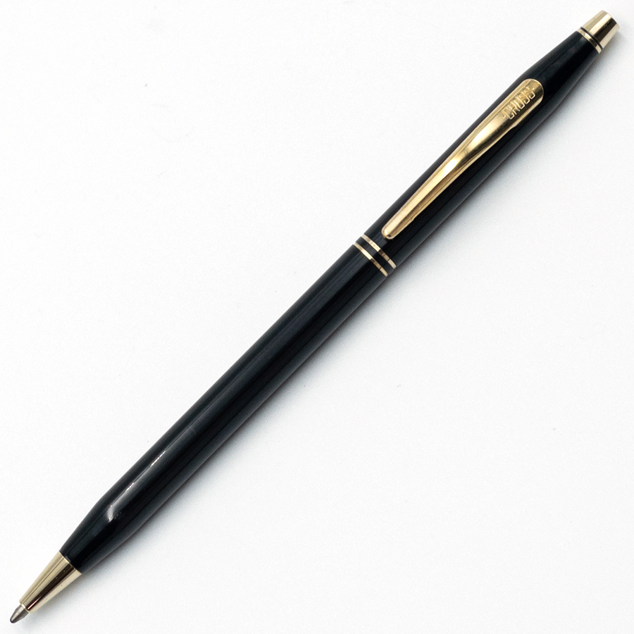 Cross Classic Century Ballpoint Pen - Black Gold Trim (USA Classic Edition) - KSGILLS.com | The Writing Instruments Expert