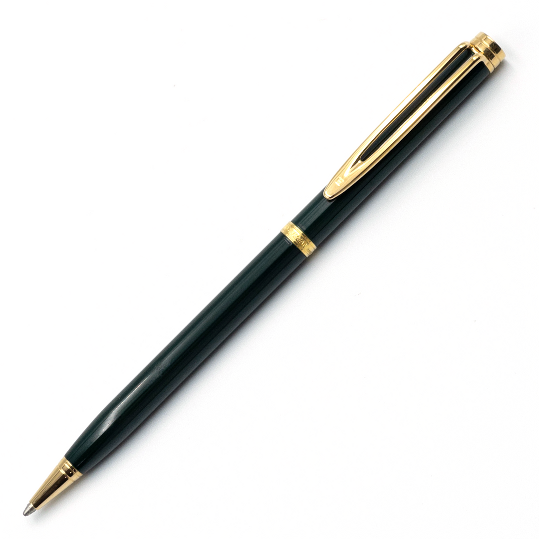Waterman Gentleman Ballpoint Pen - Green Gold Trim (France Classic Edition) - KSGILLS.com | The Writing Instruments Expert