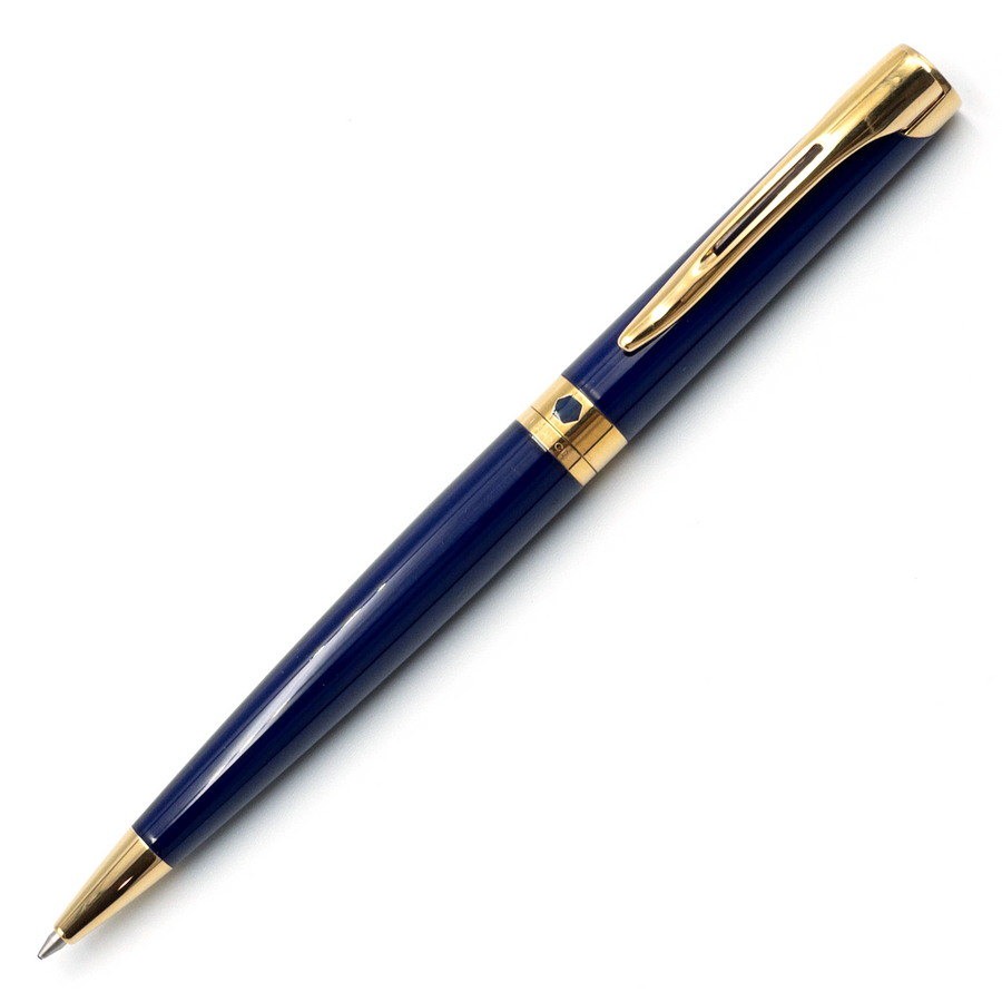 Waterman L'etalon Ballpoint Pen - Blue Gold Trim (France Classic Edition) - KSGILLS.com | The Writing Instruments Expert