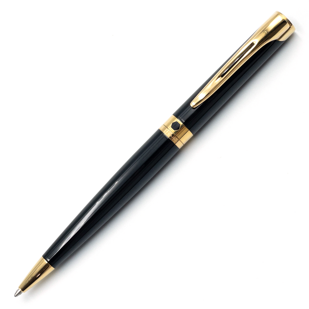 Waterman L'etalon Ballpoint Pen - Black Gold Trim (France Classic Edition) - KSGILLS.com | The Writing Instruments Expert